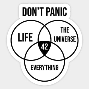 42 The Answer To Life,The Universe & Everything ,science Sticker